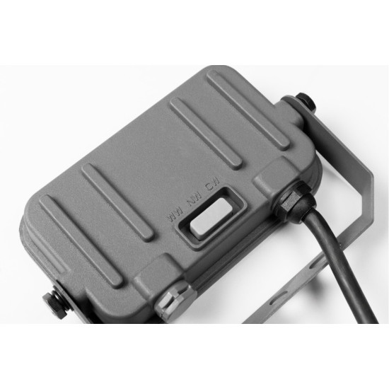 DOVER reflektor, LED, 10W, 1000lm, CCT, AC180-250V, IP66, siva