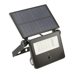 Solarni reflektor LUMOS II, LED, 2000lm, 6400K, 2600mAh zamjenjiv, IP65, crni