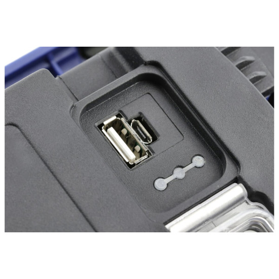 LED reflektor ONYX 20W, 1600lm, USB 5V / 1A, RA> 80, IP54,120 °, 6400K, plava