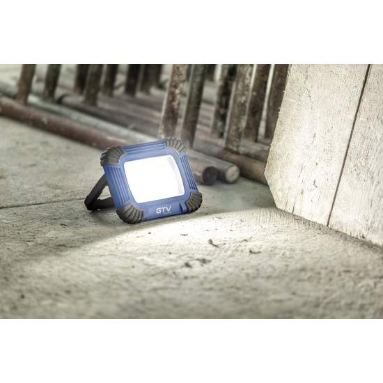 LED reflektor ONYX 20W, 1600lm, USB 5V / 1A, RA> 80, IP54,120 °, 6400K, plava