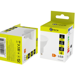 G-TECH LED ŽARNICA GU10, 4.9 W, 410 lm, 6400K, AC220-240V, 120°