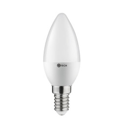 G-TECH LED ŽARNICA E14, C30, 6 W, 520 lm, 3000K, AC220-240V, 160°