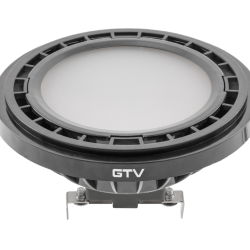LED ŽARNICA AR111, 12.5 W, 1100 lm, 3000K, G53, DC12V, 120°, ČRNA