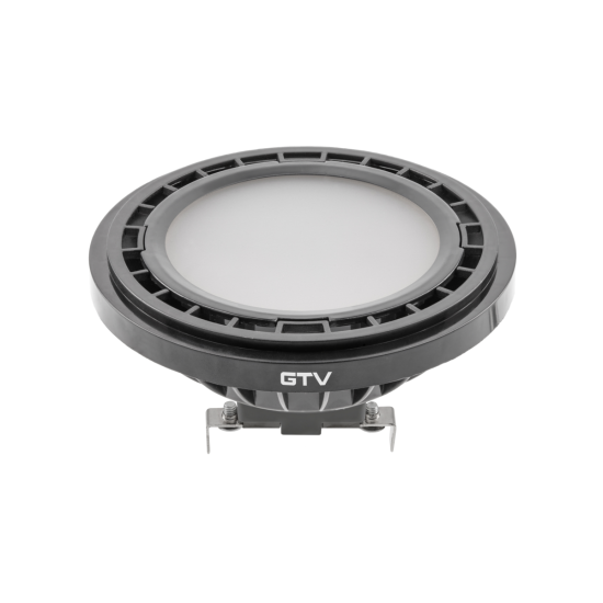 LED ŽARNICA AR111, 12.5 W, 1100 lm, 3000K, G53, DC12V, 120°, ČRNA