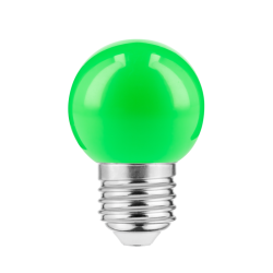 LED ŽARNICA E27, B45, 1 W, 50 lm, AC220-240V, 270°, ZELEN