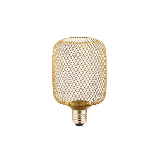 LED IZVOR SVJETLOSTI, REŠETKA, C100, E27, 3,5W, 120lm, 1800K, AC220-240V, 320°, zlatna