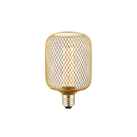 LED IZVOR SVJETLOSTI, REŠETKA, C100, E27, 3,5W, 120lm, 1800K, AC220-240V, 320°, zlatna
