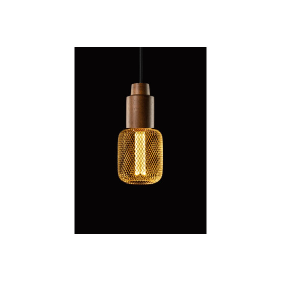 LED IZVOR SVJETLOSTI, REŠETKA, C100, E27, 3,5W, 120lm, 1800K, AC220-240V, 320°, zlatna