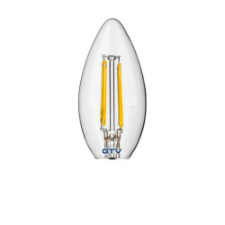 LED ŽARNICA E14, C35, 4 W, 420 lm, 3000K, AC220-240V, 360°, PROZORNA