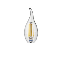 LED ŽARNICA E14, C35L, 4 W, 420 lm, 3000K, AC220-240V, 360°, PROZORNA
