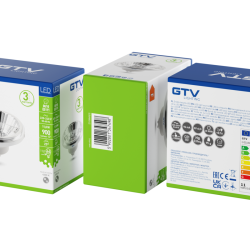 LED ŽARNICA GU10, 111, 11 W, 900 lm, 4000K, AC220-240V, 25°, KROM