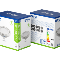 LED ŽARNICA GU10, 111, 12.5 W, 1250 lm, 4000K, AC220-240V, 120°, BELA