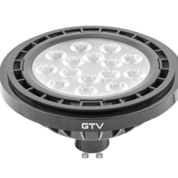 LED ŽARNICA GU10, 111, 12.5 W, 1250 lm, 4000K, AC220-240V, 40°, ČRNA