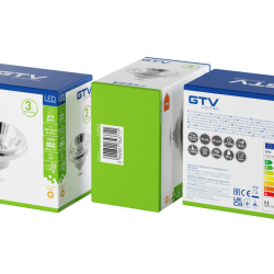 LED ŽARNICA GU10, 111, 11 W, 850 lm, 3000K, AC220-240V, 25°, KROM