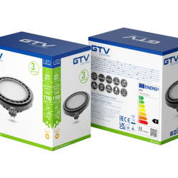 LED ŽARNICA GU10, 111, 12.5 W, 1100 lm, 3000K, AC220-240V, 120°, ČRNA