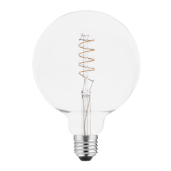 LED ŽARNICA SPIN, E27, G125, 4 W, 265 lm, 2200K, AC220-240V, 360°, PROZORNA