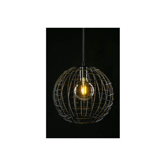 LED ŽARNICA E27, G125, 8 W, 720 lm, 2700K, AC220-240V, 360°, PROZORNA SIVA