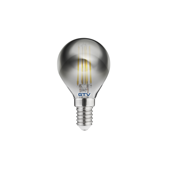 LED ŽARNICA E14, G45, 4 W, 200 lm, 1800K, AC220-240V, 360°, PROZORNA SIVA