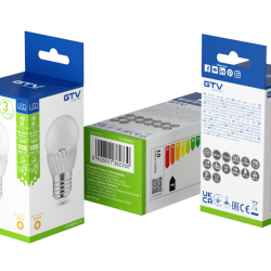 LED ŽARNICA E27, B45, 10 W, 1000 lm, 3000K, AC180-250V, 160°, CERAMIC