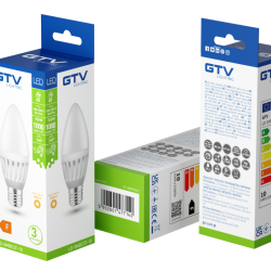 LED ŽARNICA E14, C37, 10 W, 1000 lm, 3000K, AC180-250V, 160°, CERAMIC