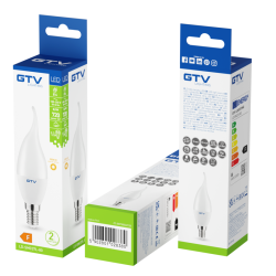 LED ŽARNICA E14, C30, 8 W, 720 lm, 4000K, AC180-250V, 160°