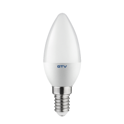 LED ŽARNICA E14, C30, 6 W, 520 lm, 4000K, AC180-250V, 160°