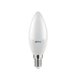 LED ŽARNICA E14, C37, 7 W, 700 lm, 3000K, AC180-250V, 200°, ZATEMNITVENO