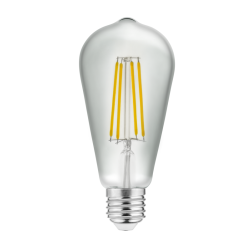 LED ŽARNICA E27, ST64, 6 W, 600 lm, 4000K, AC220-240V, 360°, PROZORNA