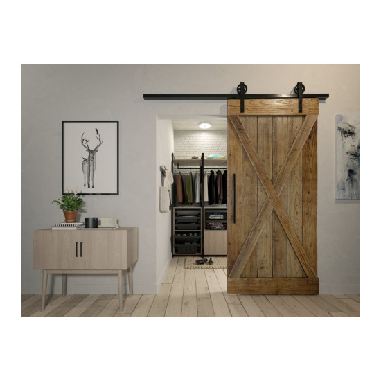 LOFT DRSNI SISTEM, 200 cm, ČRNA MAT (10x35MM + 10x60mm)