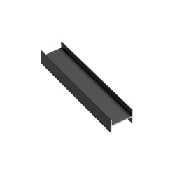 ALUMINIJAST PROFIL  H 18 MM, L=3 m, ČRNA  BARVA