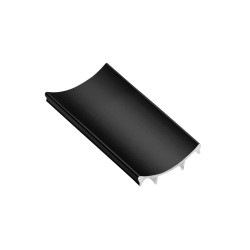 ALUMINIJAST PROFIL  POKRIVNA MASKA   PRO, L=4,05 m, ČRNA  BARVA