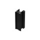 ALUMINIJAST PROFIL  ROČAJ NERO 18mm/4MM, L=2,7m, ČRNA  BARVA