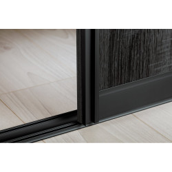 Aluminijska profil ručka NERO 18mm/4mm, crna