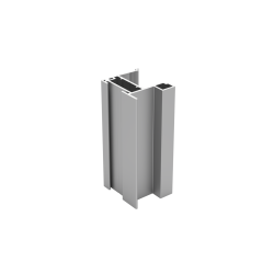 Aluminijska profil ručka NERO 19mm/4mm, L=2,7m, boja aluminij