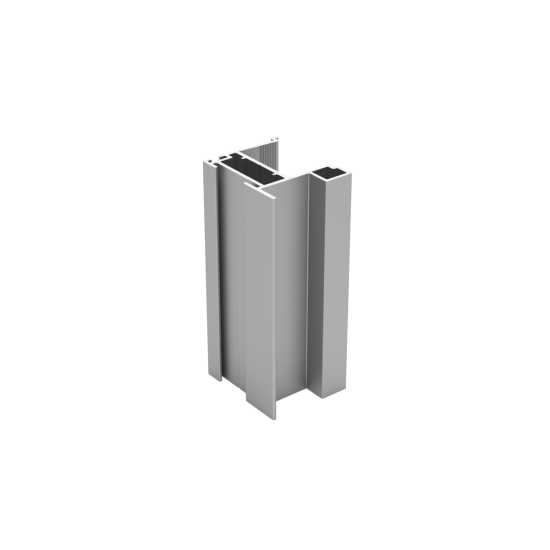 Aluminijska profil ručka NERO 19mm/4mm, L=2,7m, boja aluminij