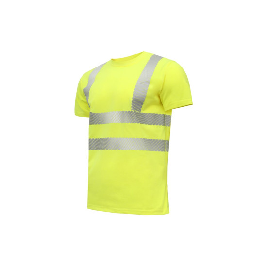 JURAL II reflektirajuća polipamučna majica žuta 4XL (60)