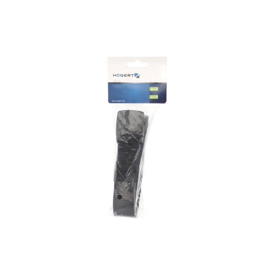 SOGEL univerzalni remen s plastičnom kopčom crni uni 130 cm