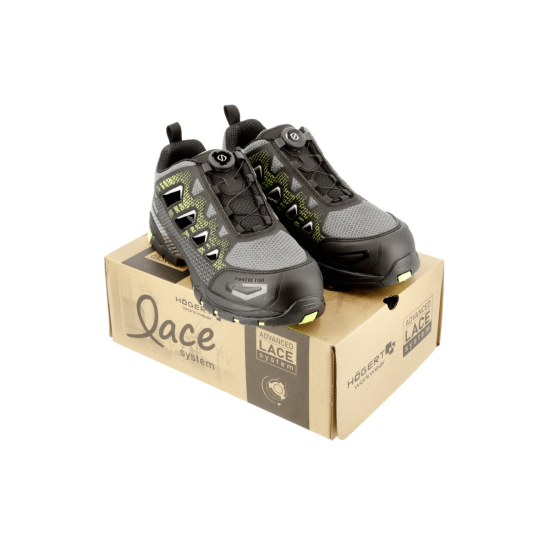 PAGLAU zaštitne sandale LACE SYSTEM S1PS SR FO crna/zelena 44