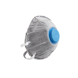 DALKE polumaska s ventilom FFP2 svijetlo siva  uni (3 kom /pak.)