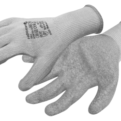 DILL ZAŠČITNE ROKAVICE (LATEX PREVLEKA)  SIV/MODRA (12 PAR/PAKET) 8