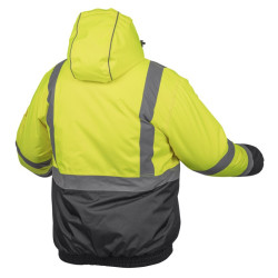 OKER jakna reflektirajuća, polar, tipa BOMBER, žuta 3XL