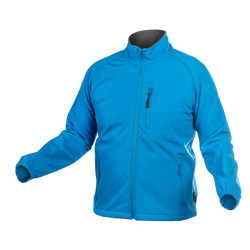 BIESE SOFTSHELL JAKNA MODRAA 2XL