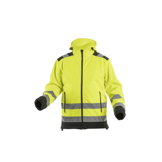 ARGEN reflektirajuća softshell jakna s kapuljačom, boja žuta S