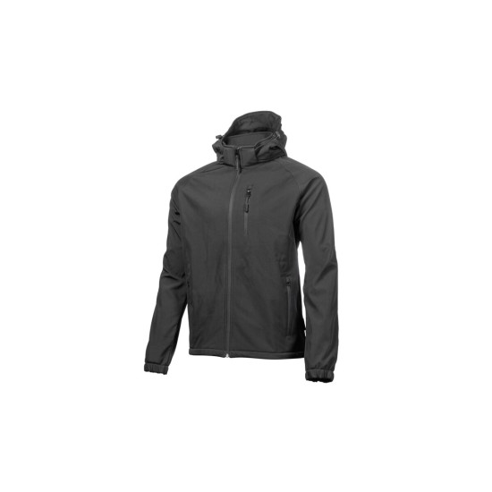 DITTER SOFTSHELL JAKNA S KAPUCO, ČRNO 2XL (56)