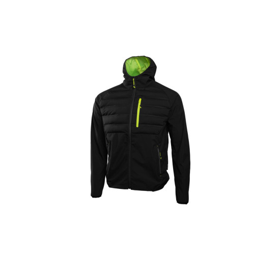 JIM SOFTSHELL S KAPUCO, ČRNO 3XL (58)