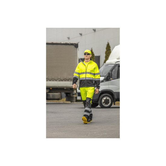 EXTER SOFTSHELL VARNOSTNA JAKNA RUMENA XL