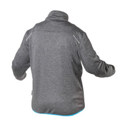 NISTER tehnički sweatshirt sivi melange/plavi 3XL (58)