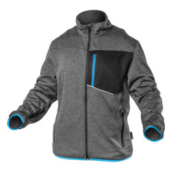 NISTER tehnički sweatshirt sivi melange/plava M (50)
