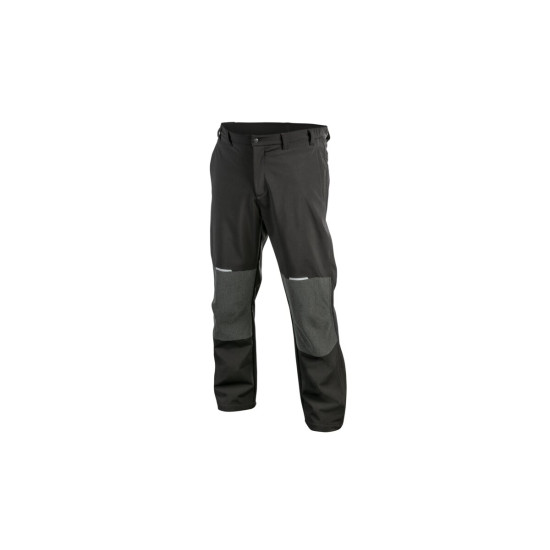 ELDE softshell hlače, boja crna XL