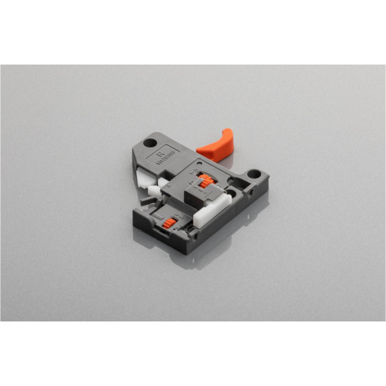 Vodilica  donjih nosača 3D s usporivačem  (potpuno izvlačenje) l-250 MODERN SLIDE, do płyty 18mm